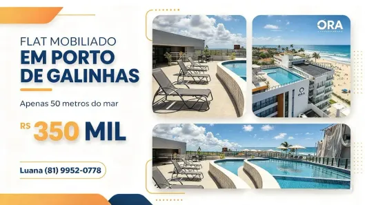 Apartamento com 1 Quarto à venda, 22m² no Camela, Ipojuca