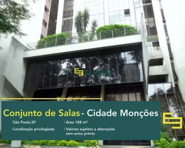 Sala Comercial para alugar, 188m² no Chácara Itaim, São Paulo