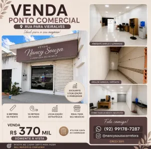 Ponto Comercial com 2 Quartos à venda, 75m² no Nossa Senhora das Graças, Manaus