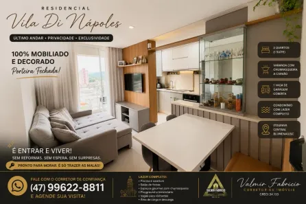 Apartamento com 2 Quartos à venda, 55m² no Itoupava Central, Blumenau