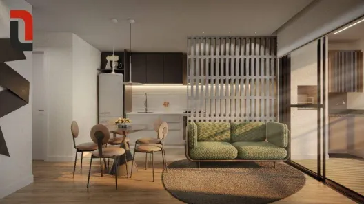 Apartamento com 2 Quartos à venda, 56m² no Centro, Curitiba