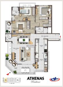 Apartamento com 3 Quartos à venda, 134m² no Campinas, São José