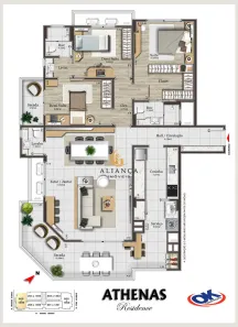Apartamento com 3 Quartos à venda, 134m² no Campinas, São José