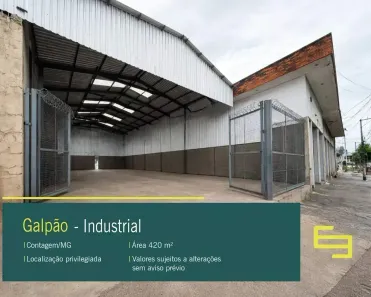 Galpão/Depósito/Armazém para alugar, 400m² no Industrial, Contagem