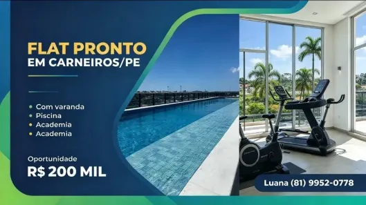Apartamento com 1 Quarto à venda, 22m² no Tamandaré, Praia de Tamandaré