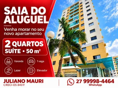 Apartamento com 2 Quartos à venda, 50m² no Valparaíso, Serra