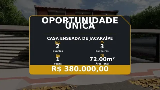 Casa com 2 Quartos à venda, 72m² no Enseada de Jacaraípe, Serra