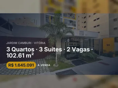 Apartamento com 3 Quartos à venda, 102m² no Jardim Camburi, Vitória