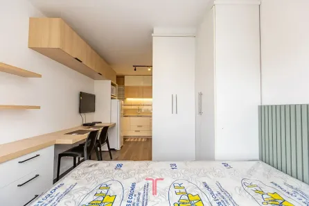 Apartamento com 1 Quarto para alugar, 25m² no Centro Cívico, Curitiba