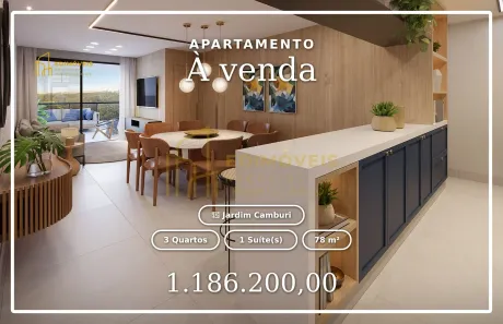 Apartamento com 3 Quartos à venda, 78m² no Jardim Camburi, Vitória