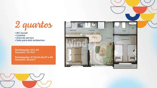 Apartamento com 2 Quartos à venda, 38m² no Nossa Senhora da Conceição, Paulista