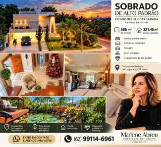 Casa de Condomínio com 4 Quartos à venda, 331m² no , Abadia de Goiás