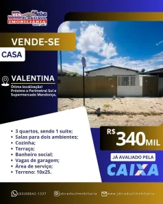 Casa com 3 Quartos à venda, 10m² no Valentina de Figueiredo, João Pessoa