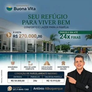 Lote/Terreno à venda, 200m² no Centro, Petrolina