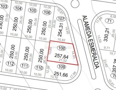 Lote/Terreno à venda, 258m² no Parque Sisi, São Carlos