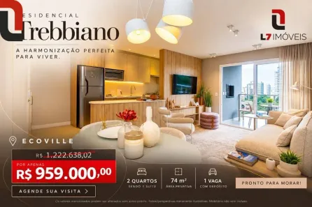 Apartamento com 2 Quartos à venda, 74m² no Campo Comprido, Curitiba