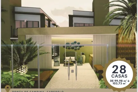 Casa de Condomínio com 3 Quartos à venda, 100m² no Ponta de Campina, Cabedelo