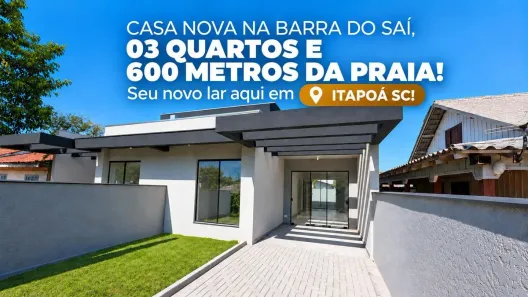 Casa com 3 Quartos à venda, 88m² no Barra do Saí, Itapoá