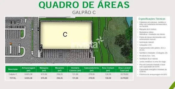 Galpão/Depósito/Armazém para alugar, 8279m² no Jardim Três Marias, Taboão da Serra