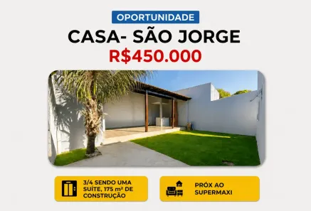 Casa com 3 Quartos à venda, 175m² no São Jorge, Uberlândia