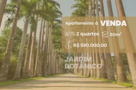 Apartamento com 2 Quartos à venda, 50m² no Jardim Botânico, Rio de Janeiro
