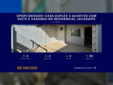Casa com 3 Quartos à venda, 93m² no Residencial Jacaraípe, Serra