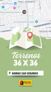 Lote/Terreno à venda, 1080m² no Monte Castelo, Fortaleza