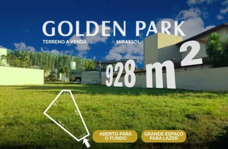Lote/Terreno à venda, 928m² no Golden Park Residence II, Mirassol