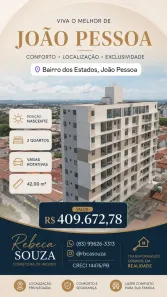 Apartamento com 2 Quartos à venda, 42m² no Estados, João Pessoa
