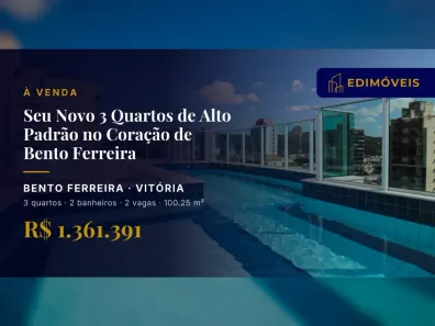 Apartamento com 3 Quartos à venda, 100m² no Bento Ferreira, Vitória
