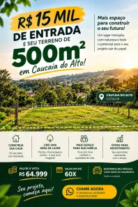 Lote/Terreno à venda, 500m² no Jardim Lavapes das Graças, Cotia