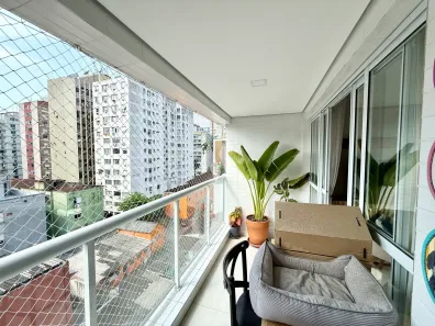 Apartamento com 2 Quartos à venda, 74m² no Gonzaga, Santos