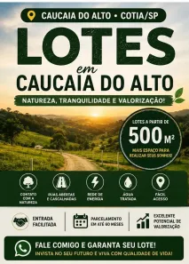 Lote/Terreno à venda, 500m² no Centro (Caucaia do Alto), Cotia