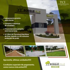 Lote/Terreno à venda, 125m² no Mar Grande, Vera Cruz