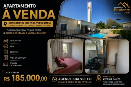 Apartamento com 2 Quartos à venda, 40m² no Ponte Nova, Várzea Grande