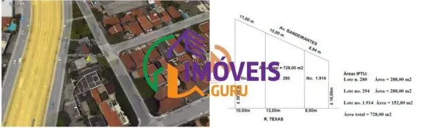 Lote/Terreno para alugar, 288m² no Brooklin Paulista, São Paulo
