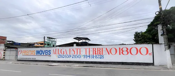 Lote/Terreno para alugar, 1800m² no Vila Carvalho (Vila Inhomirim), Magé