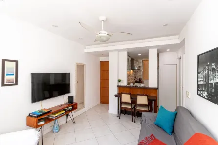 Apartamento com 1 Quarto para alugar, 50m² no Leme, Rio de Janeiro