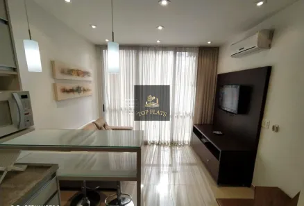 Flat com 1 Quarto para alugar, 47m² no Cidade Monções, São Paulo