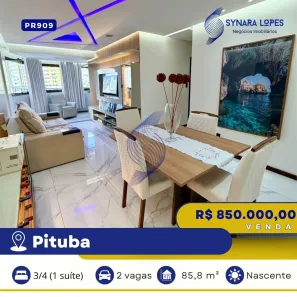 Apartamento com 3 Quartos à venda, 85m² no Pituba, Salvador