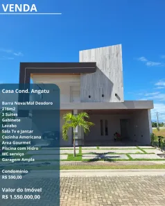 Casa de Condomínio com 3 Quartos à venda, 216m² no Barra Nova, Marechal Deodoro