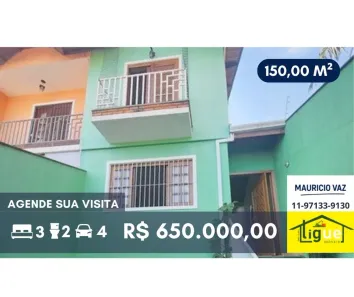 Sobrado com 3 Quartos à venda, 150m² no Jardim Pinheiros, São Paulo