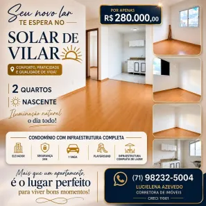 Apartamento com 2 Quartos à venda, 40m² no Centro, Lauro de Freitas