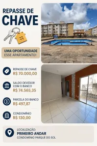 Apartamento com 2 Quartos à venda, 44m² no Maiobinha, São Luís