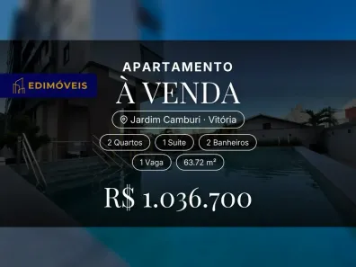 Apartamento com 2 Quartos à venda, 63m² no Jardim Camburi, Vitória