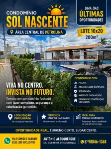 Lote/Terreno à venda, 200m² no Centro, Petrolina