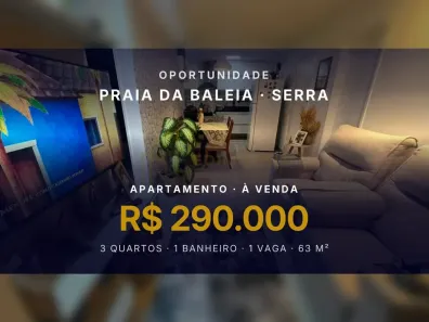 Apartamento com 3 Quartos à venda, 63m² no Praia da Baleia, Serra