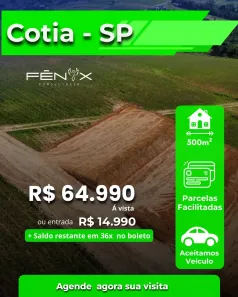 Lote/Terreno à venda, 500m² no Granja Viana, Cotia