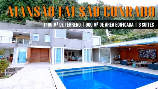 Casa de Condomínio com 3 Quartos à venda, 900m² no São Conrado, Rio de Janeiro