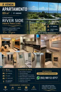 Apartamento com 3 Quartos à venda, 89m² no Ponta Negra, Manaus